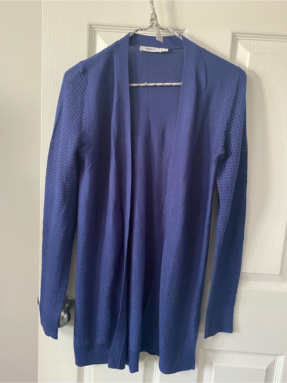 Ricki's Navy Blue Open-Front Knit Cardigan